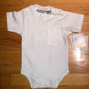Baby NWT onesie. White. First Impression.